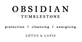 Lotus & Lapis Obsidian Tumblestone